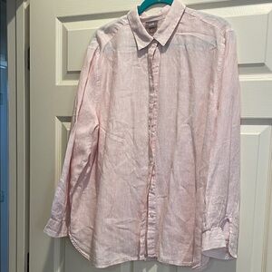 JJill Women’s Pink Striped Shirt XL